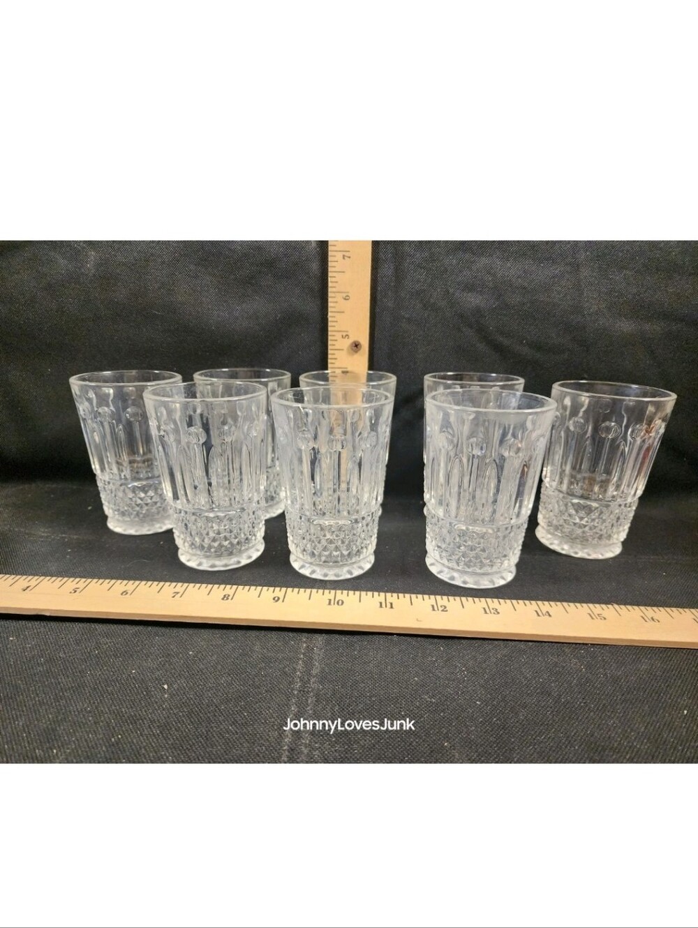 Godinger Studio Silversmiths Crystal Medea Juice Glass Lot Of 8 Flawless Shape